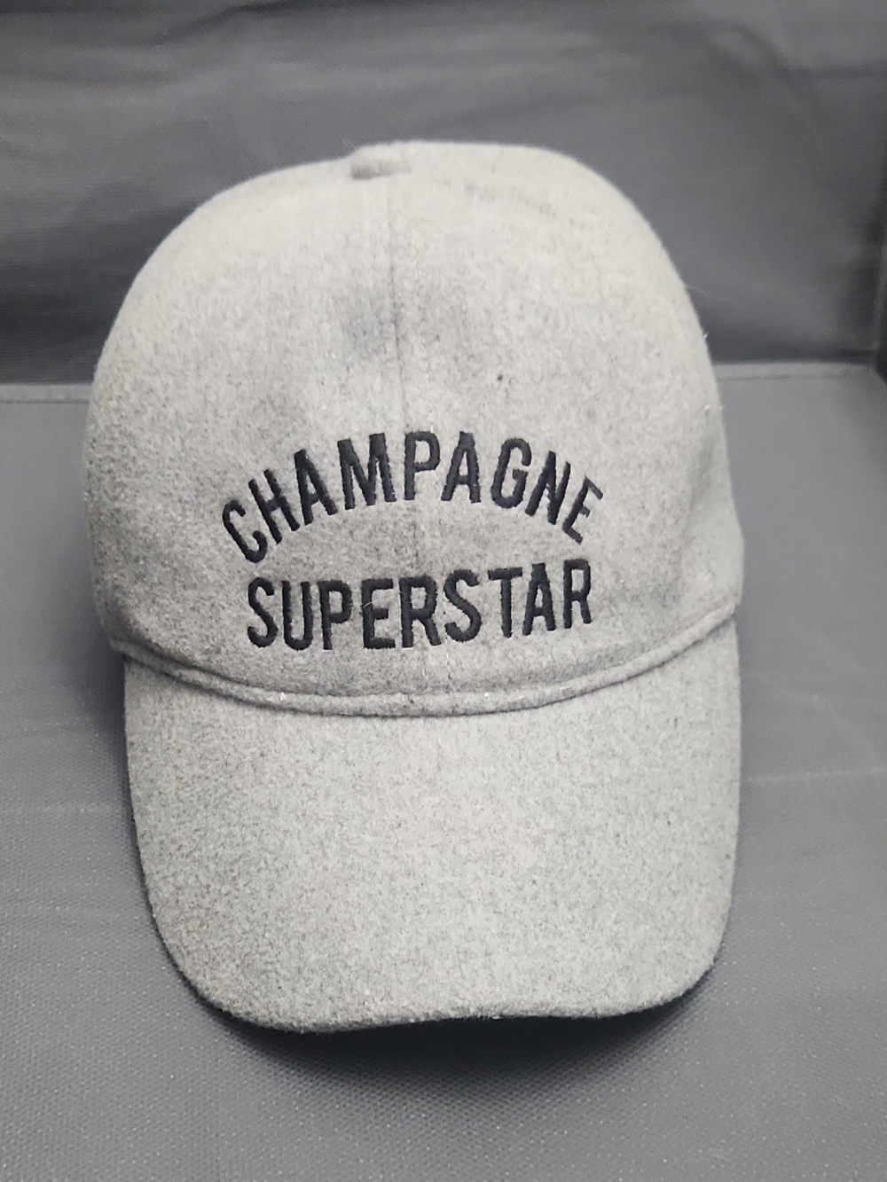 Champagne Gray 'Superstar' Embroidered Baseball Cap